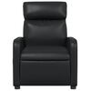 vidaXL Fauteuil inclinable Noir Similicuir