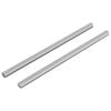 vidaXL Tige filet&eacute;e 2 pcs Argent&eacute; 6 x 120 mm Acier