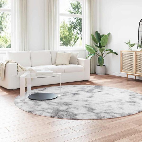 vidaXL Tapis Shaggy &agrave; poils longs NAVARRA gris argent&eacute; 240x240 cm