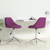 vidaXL Chaises pivotantes &agrave; manger lot de 2 violet similicuir