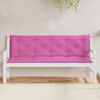 vidaXL Coussins de banc de jardin lot de 2 rose 150x50x7 cm tissu