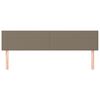 vidaXL T&ecirc;tes de lit Taupe 200x5x78/88 cm Tissu