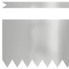 vidaXL Bordure de Pelouse 30 pcs Argent 100 x 0.05 x 20 cm