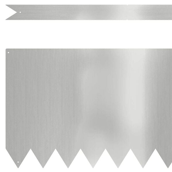 vidaXL Bordure de Pelouse 30 pcs Argent 100 x 0.05 x 20 cm