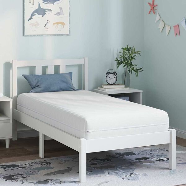 vidaXL Matelas Blanc 80 x 160 cm Ressort ensach&eacute;