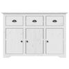 vidaXL Buffet BODO blanc 115,5x43x200,5 cm bois massif de pin