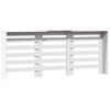 vidaXL Cache-radiateur blanc 205x21,5x83,5 cm bois d'ing&eacute;nierie