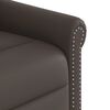 vidaXL Fauteuil inclinable marron brillant similicuir