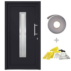vidaXL Porte d'entr&eacute;e Anthracite 98x200 cm