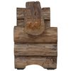 vidaXL banc Naturel 115 x 30 x 34 cm Bois de teck massif