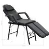 vidaXL Fauteuil de massage pour traitement facial Simili-cuir Noir