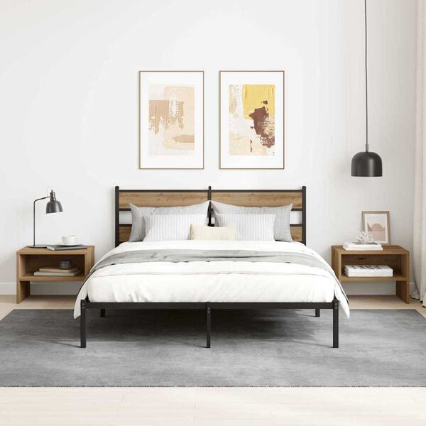 vidaXL Cabinet de chevet ch&ecirc;ne artisanal 40 x 40 x 30 cm