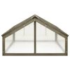 vidaXL Serre Gris 114x80x50 cm Bois de sapin