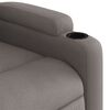 vidaXL Fauteuil inclinable taupe tissu