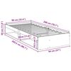 vidaXL Lit de jour sans matelas 90x200 cm bois de pin massif