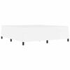 vidaXL Cadre de lit avec matelas Blanc 180 x 200 cm tissu