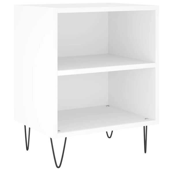 vidaXL Tables de chevet 2 pcs blanc 40x30x50 cm bois d'ingénierie