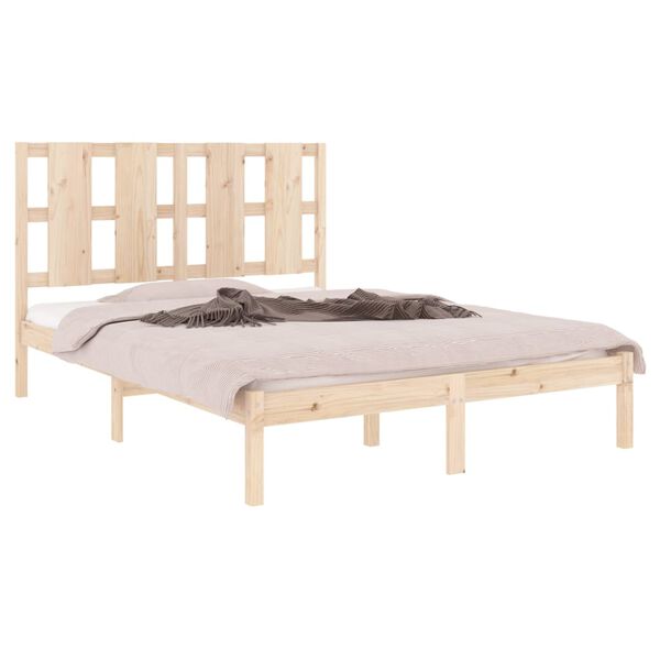 vidaXL Cadre de lit sans matelas 120x200 cm bois de pin massif