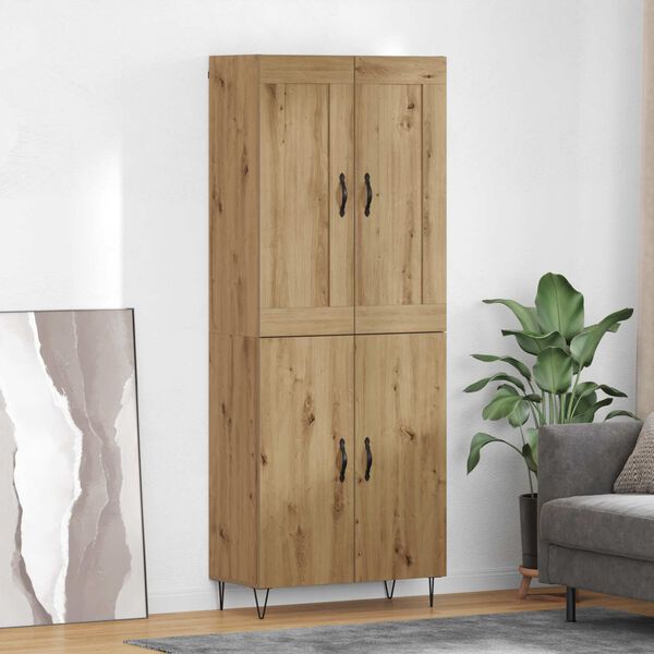 vidaXL Haut Armoire Ch&ecirc;ne artisanal 69,5 x 34 x 180 cm