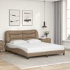 vidaXL Cadre de lit sans matelas Hvar cappuccino 160x200 cm similicuir