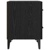 vidaXL Armoire de lit Chêne noir 40 x 35 x 47.5 cm Bois d'ingénierie