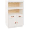 vidaXL Buffet haut Blanc 67x40x108,5 cm Bois massif de pin