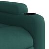vidaXL Fauteuil inclinable &eacute;lectrique vert fonc&eacute; tissu
