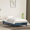 vidaXL Cadre de lit sans matelas bleu foncé 80x200 cm velours