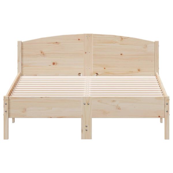 vidaXL Cadre de lit sans matelas 140x190 cm bois de pin massif