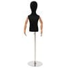 vidaXL Mannequin ajustable de 120-157 cm avec base Unisexe PP Noir