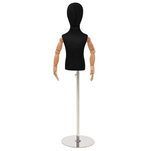 vidaXL Mannequin ajustable de 120-157 cm avec base Unisexe PP Noir