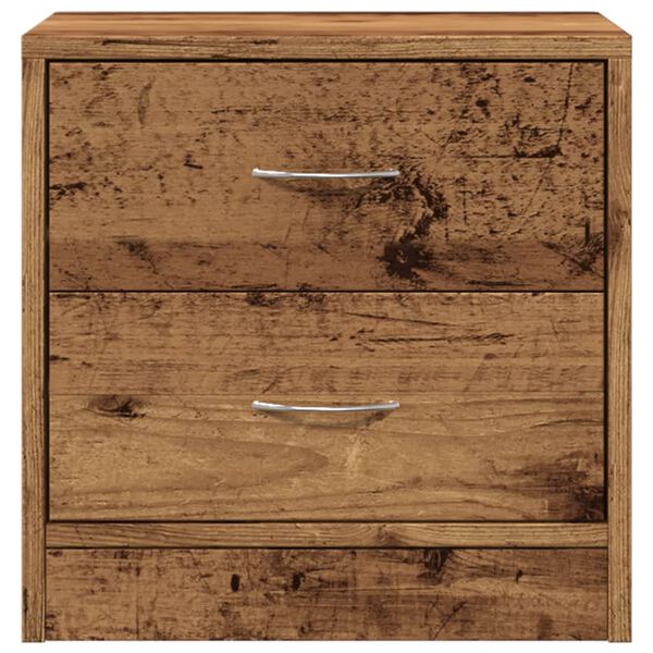 vidaXL Table de chevet vieux bois 40x30x40 cm bois d'ingénierie