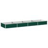vidaXL Jardin sur&eacute;lev&eacute; Vert 320 x 80 x 24 cm acier lamin&eacute; &agrave; froid