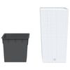 vidaXL Jardinière et intérieur amovible blanc 21 /49 L rotin PP