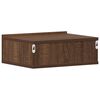 vidaXL Tables de chevet flottantes 2 pcs Ch&ecirc;ne marron 40x30x15 cm