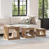 vidaXL Table basse 3 pcs Ch&ecirc;ne artisanal Bois d'ing&eacute;nierie
