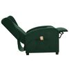 vidaXL Fauteuil de massage Vert foncé Tissu