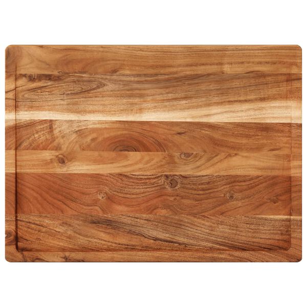 vidaXL Planche &agrave; d&eacute;couper 52x38x3,5 cm bois d'acacia massif
