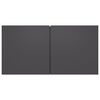 vidaXL Meubles TV suspendus 2 pcs Gris 60x30x30 cm