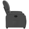 vidaXL Fauteuil inclinable en tissu gris fonc&eacute;