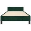 vidaXL Cadre de lit sans matelas vert fonc&eacute; 80x200 cm velours