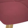 vidaXL Chaise à bascule avec repose-pied Rouge bordeaux Tissu