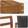 vidaXL Ensembles de canap&eacute;s avec coussin 7 pcs Naturel et Anthracite