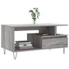 vidaXL Table basse Sonoma gris 90x49x45 cm Bois d'ing&eacute;nierie