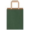 vidaXL Sacs en papier Bags pcs avec poignées vert 18x8x22 cm