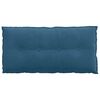 vidaXL Coussin de Dos Bleu 100 x 50 cm Tissu en velours c&ocirc;tel&eacute;