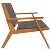 vidaXL Mobilier de jardin Gris 78 x 122 x 73cm Bois d'acacia massif