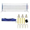 vidaXL Filet de badminton avec volants 500 x 155 cm