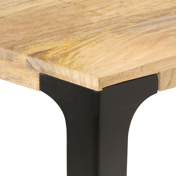 vidaXL Table de salle &agrave; manger 160x80x76 cm Bois de manguier solide