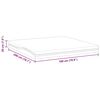 vidaXL Matelas Blanc et Noir 180 x 200 cm Mousse Infusée de Gel